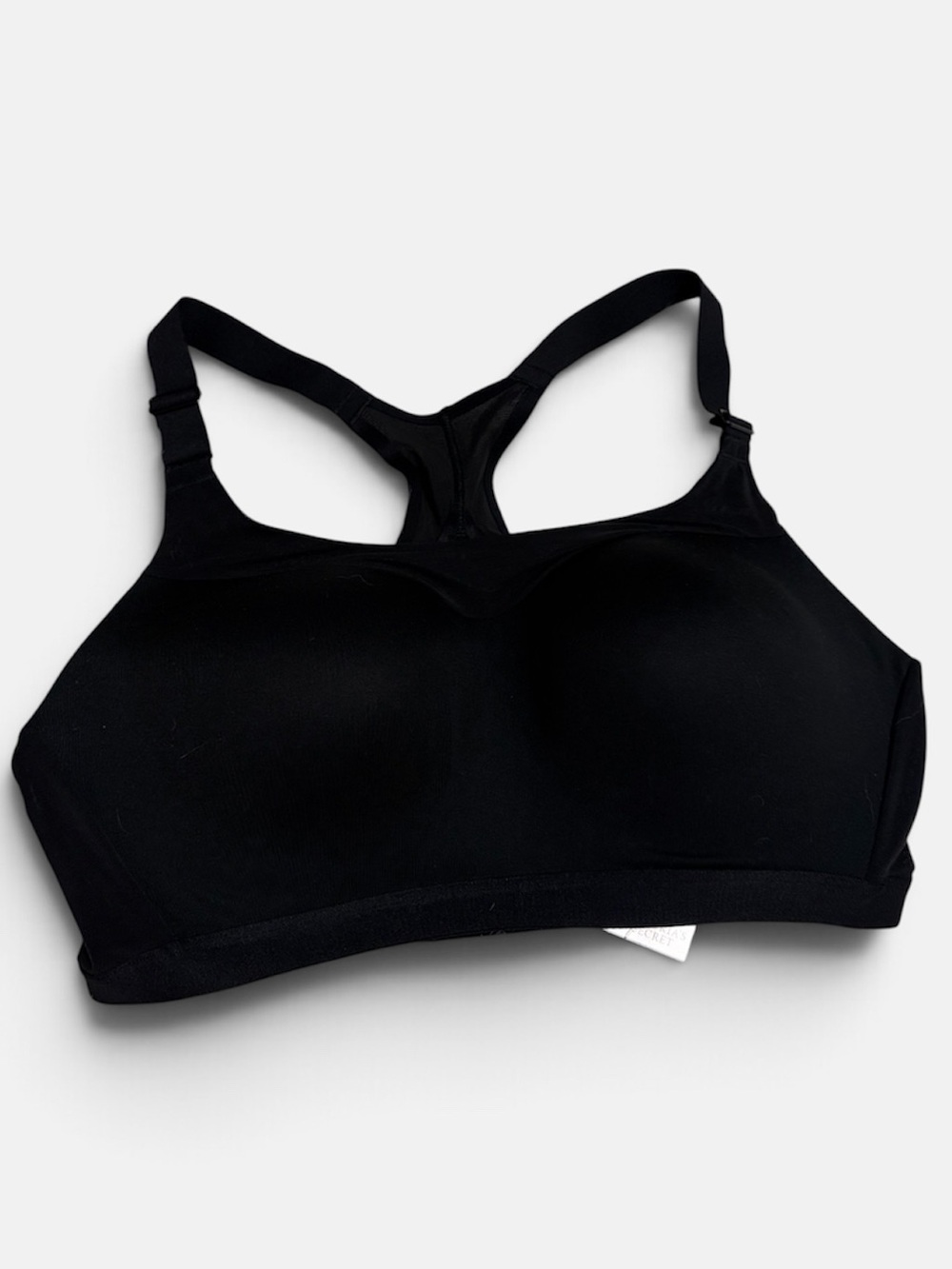 NWT Victoria Secret On Point Sweat High Impact Sports Bra 38D Black Back Closure